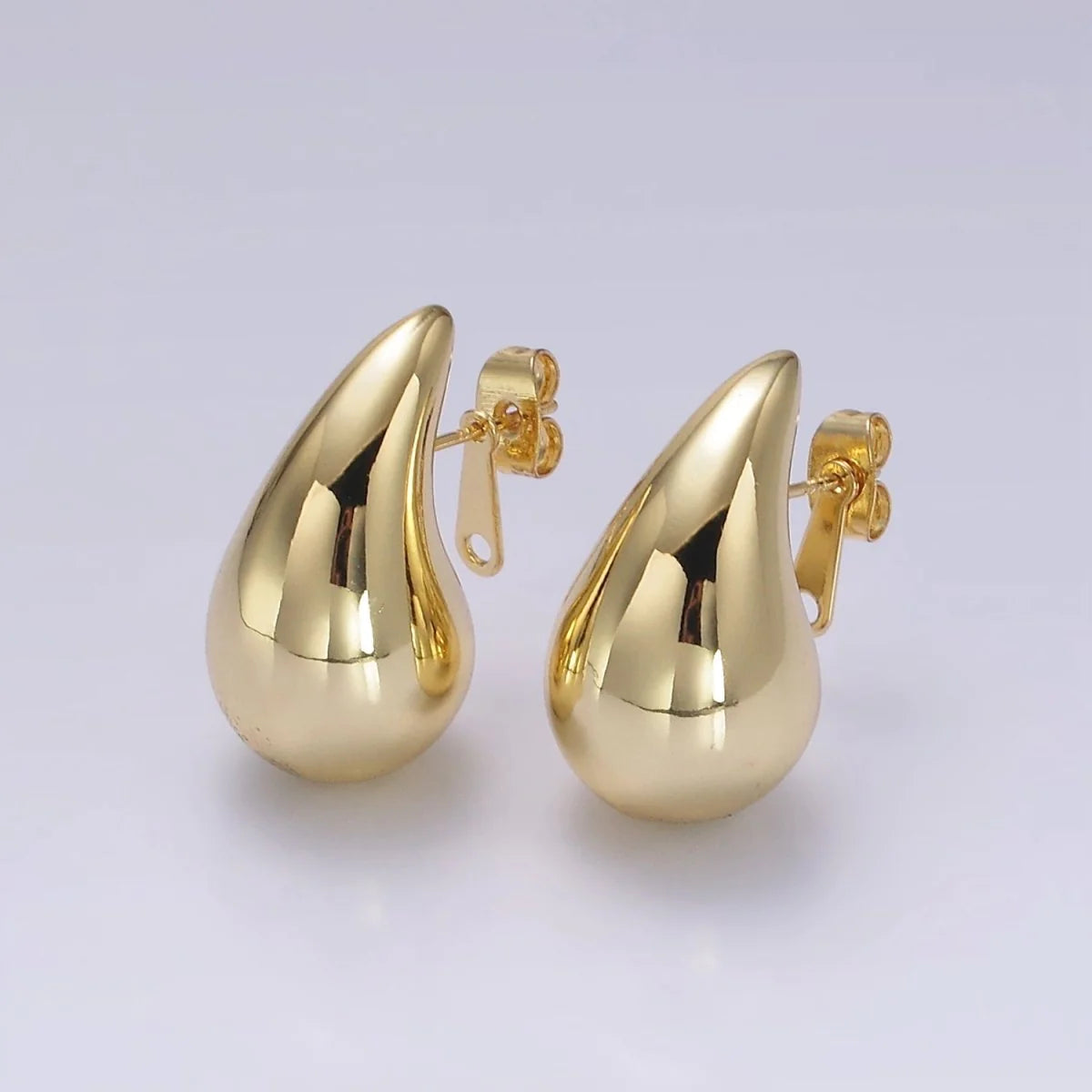 CHUNKY MODERN TEARDROP EARRINGS