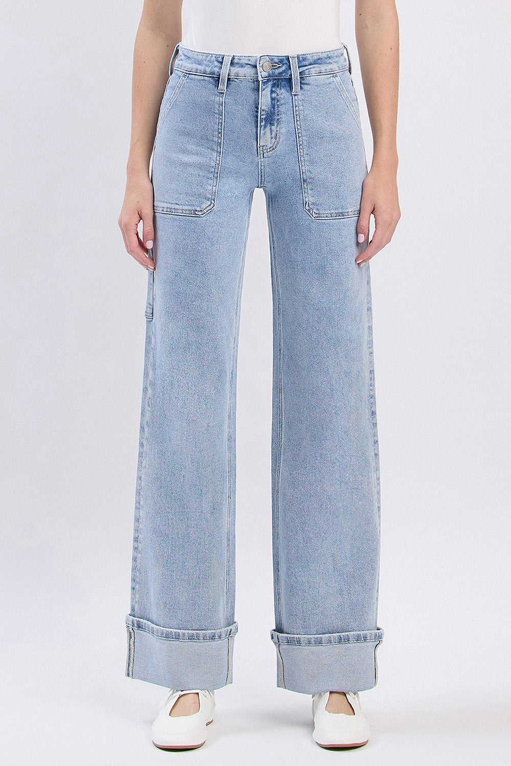 LOVERVET HIGH RISE CUFFED JEAN
