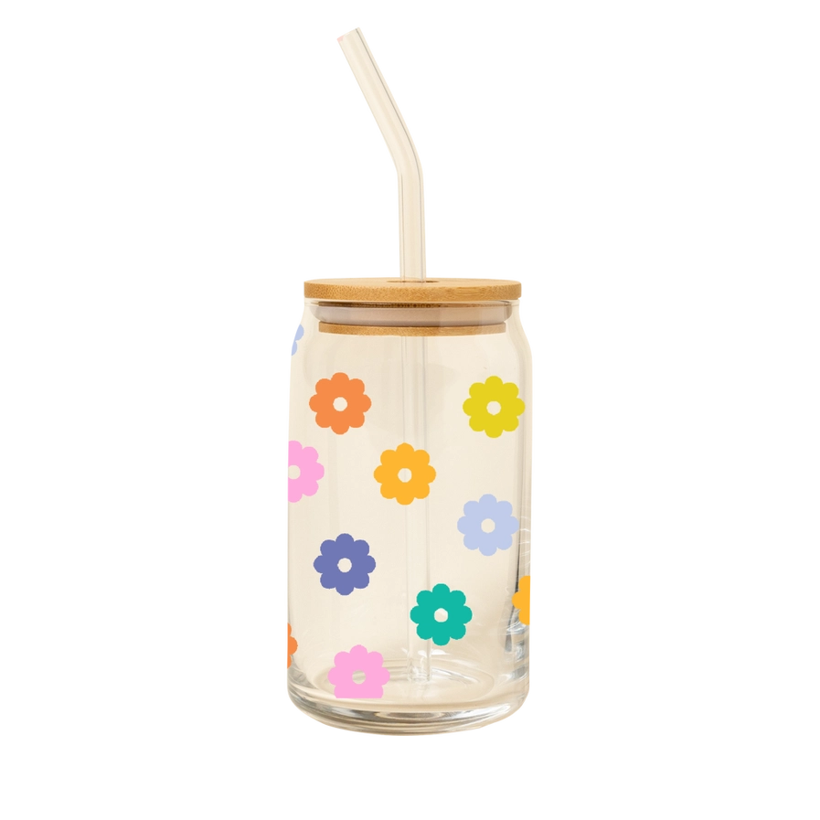 DAISY GLASS CAN