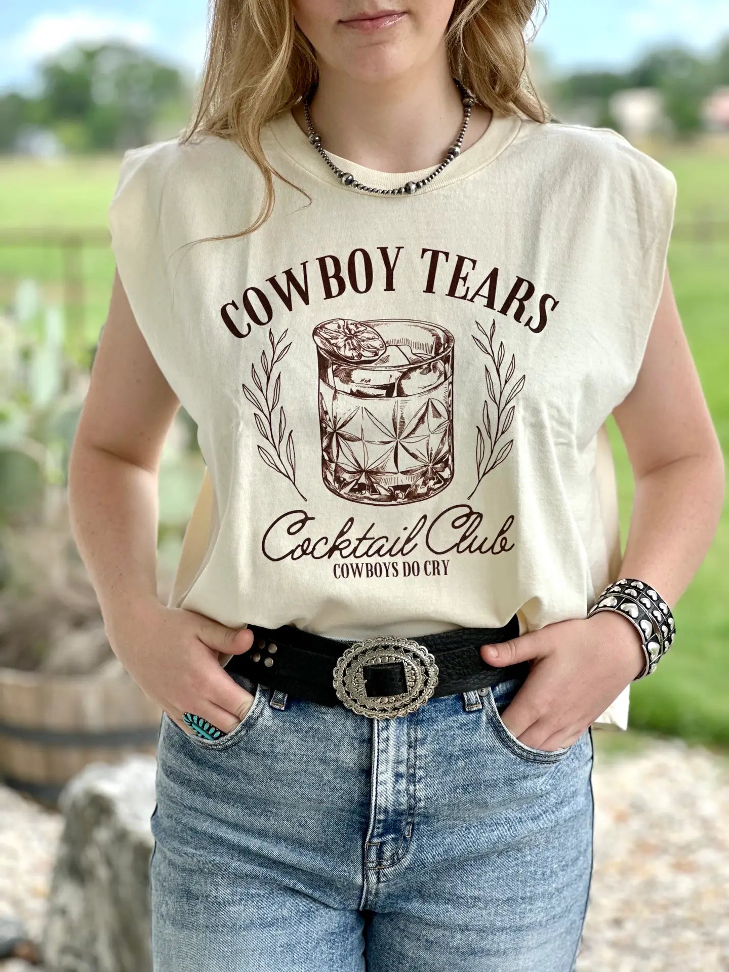 COWBOYS TEARS BOXY TANK