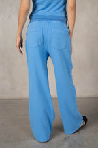 SONIC BLUE COTTON MIN. WASH PANTS