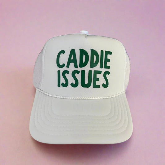 CADDIE ISSUES TRUCKER HAT