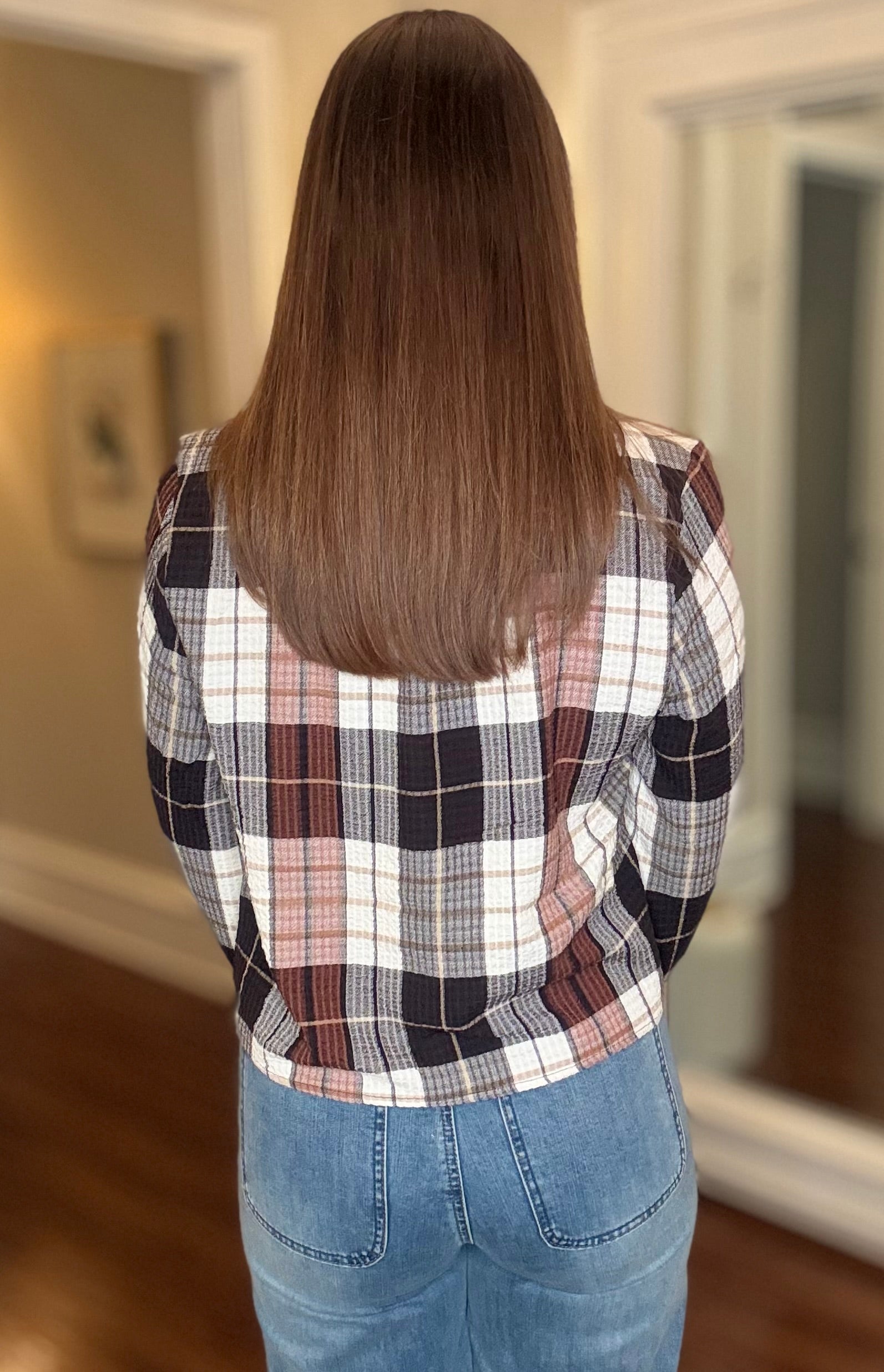 VELVET HEART KEVIN ALOEWOOD PLAID SHIRT
