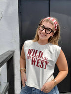 WILD LIKE THE WEST BOXY TANK TEE