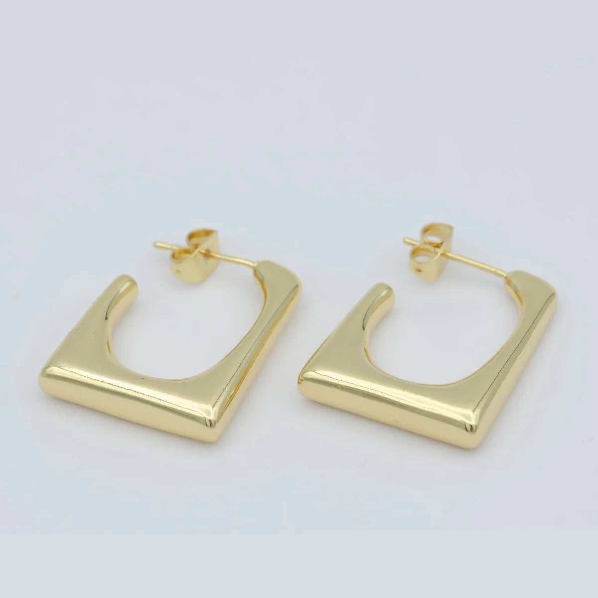 SQUARED CHUNKY HOOPS