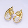 DOUBLE TEARDROP 14K GOLD FILLED EARRING