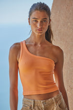 ONE SHOULDER SEAMLESS TOP