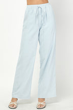 PATTY BLUE LINEN PANT