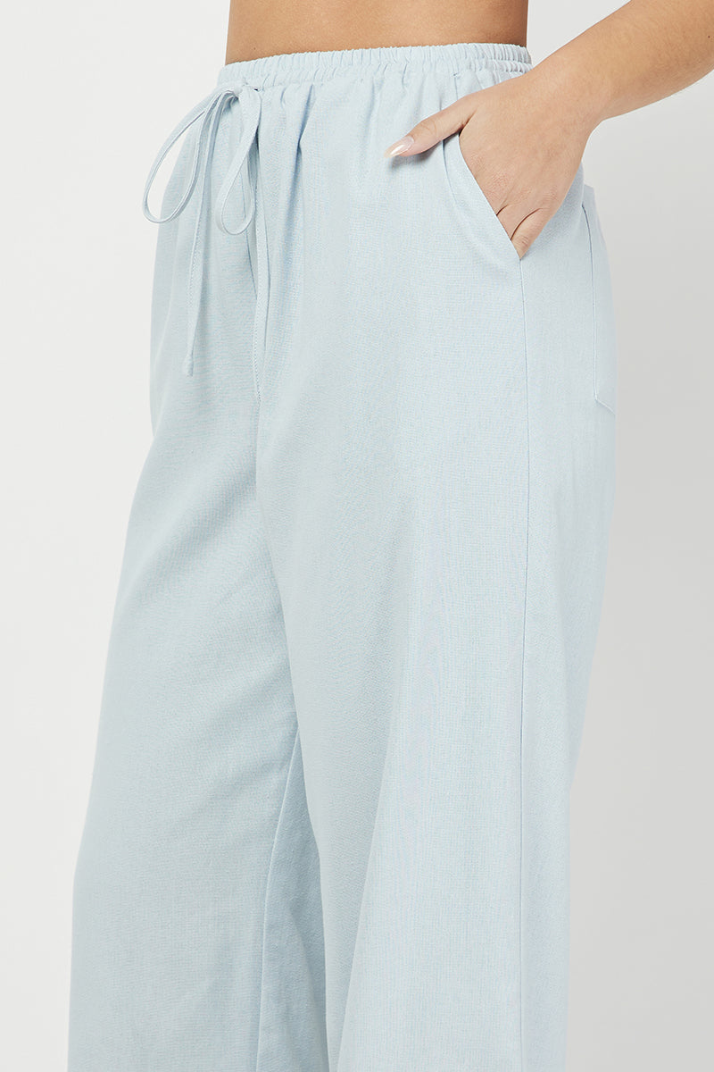 PATTY BLUE LINEN PANT