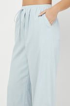 PATTY BLUE LINEN PANT