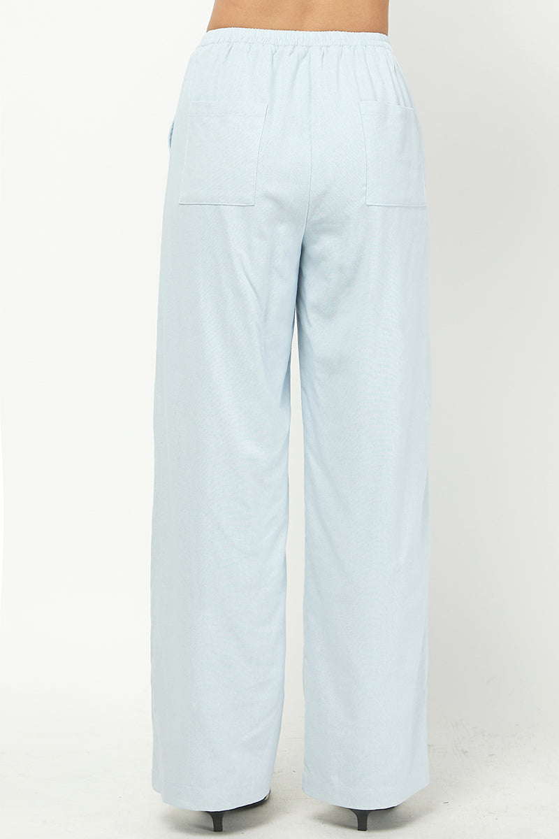 PATTY BLUE LINEN PANT