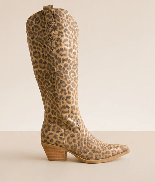 LEOPARD TESS TALL BOOT