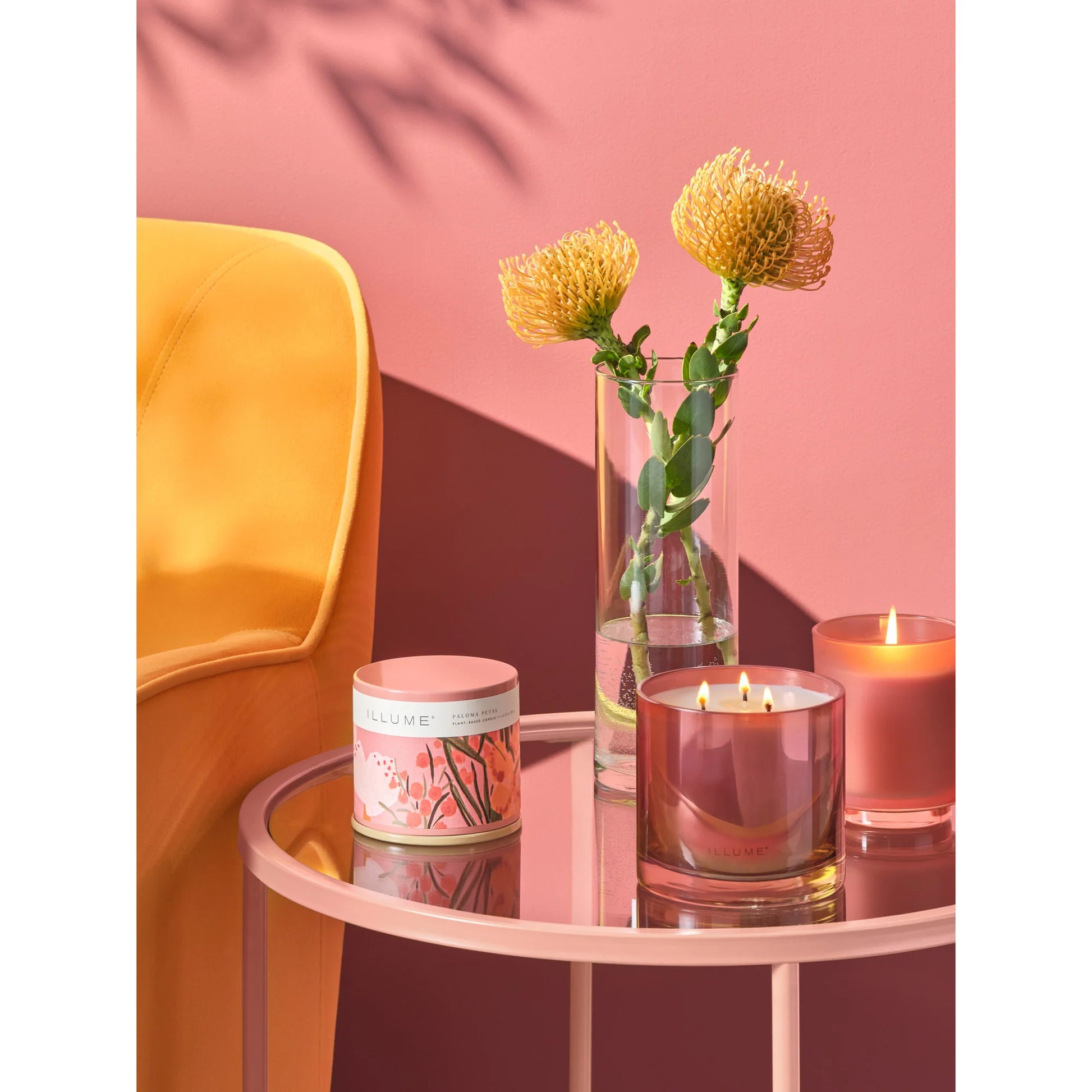 PALOMA PETAL STATEMENT GLASS CANDLE