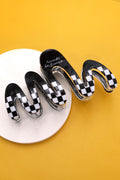 WAVY CHECKERED CLAW CLIPS