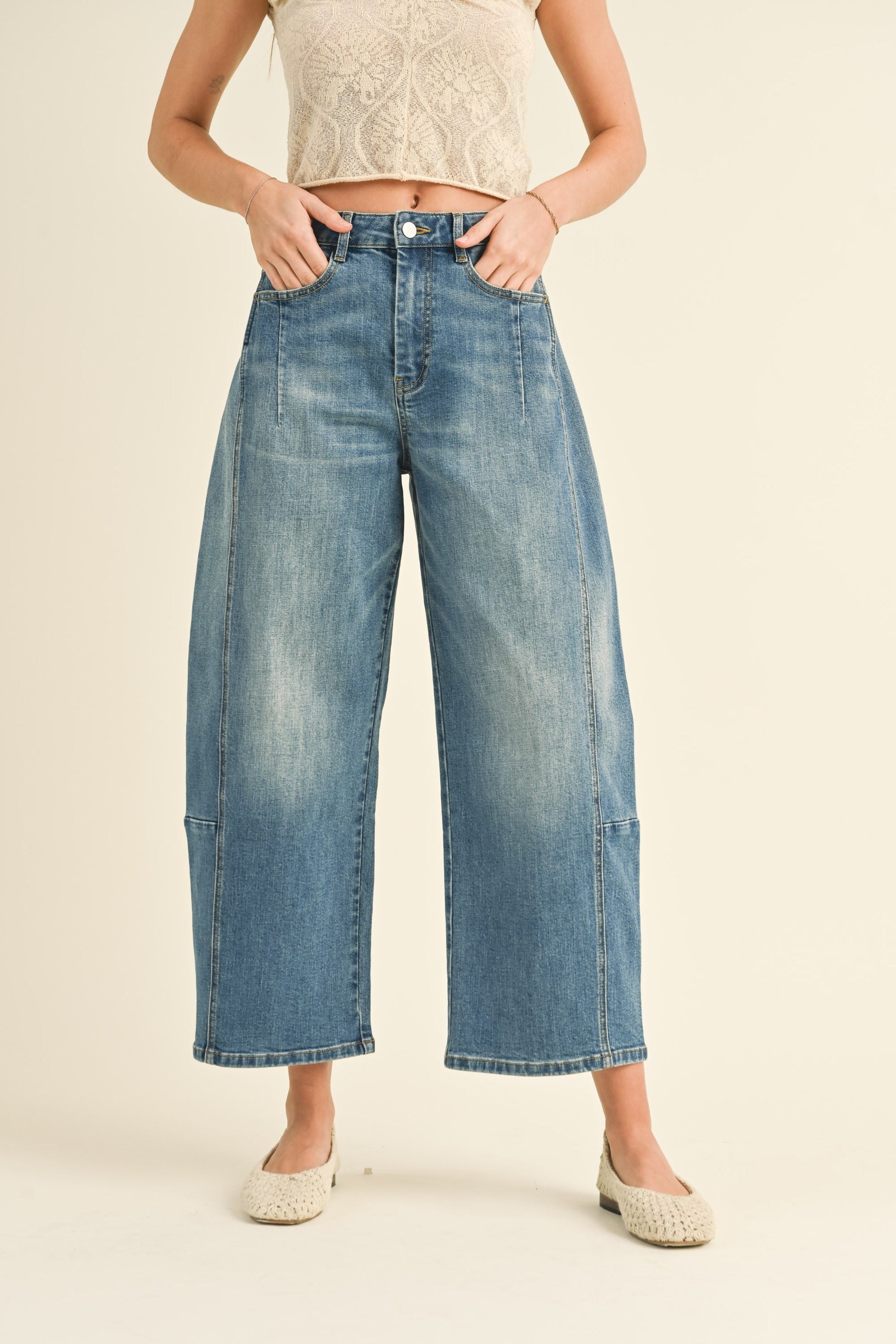 LOOSE FIT DENIM PANTS