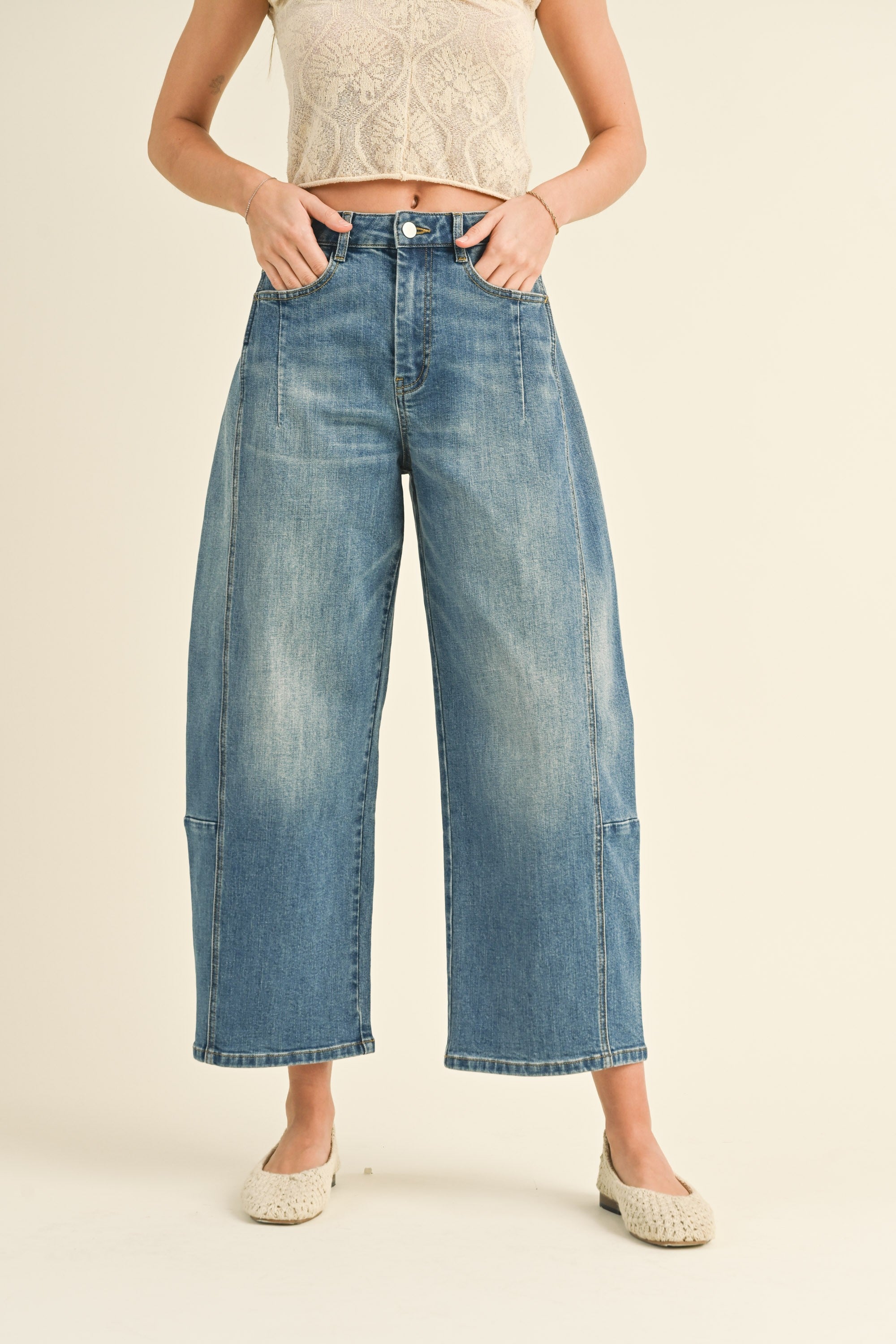 LOOSE FIT DENIM PANTS