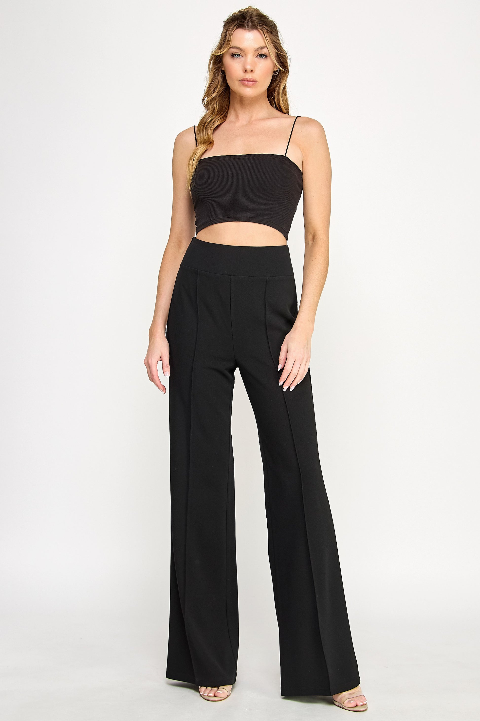 FLARED OUT STRETCHY DRESS PANTS