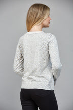 LEOPARD FADED BUTTON CARDIGAN