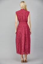 KATHY MERLOT SLEEVELESS LACE DRESS