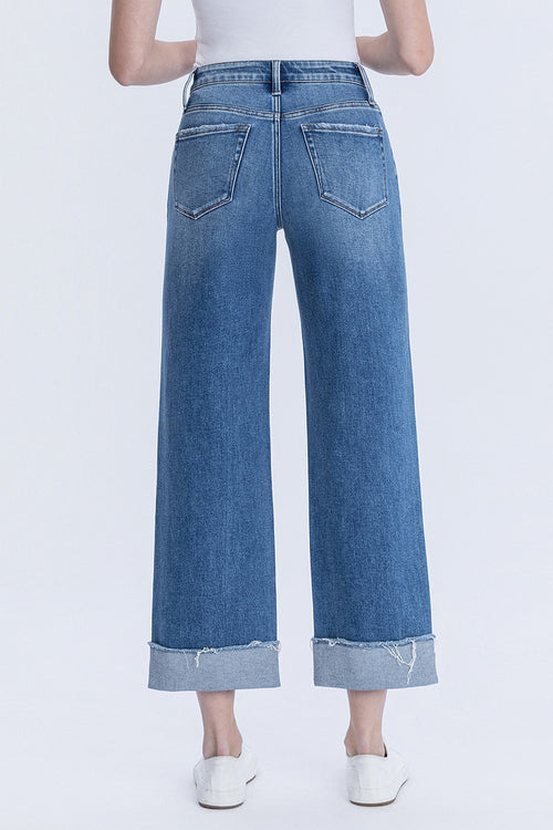 SABRINA HIGH RISE SLIM WIDE JEANS