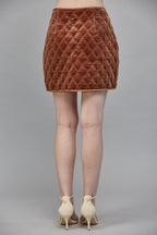 GOLDEN VELVET PUFF SKIRT