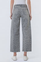 VERVET KATE LEOPARD BARREL PANTS