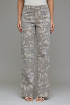 TERRY LOGAN CAMO HIGH RISE DAD JEAN