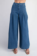 DAISY DENIM PLEAT PANT