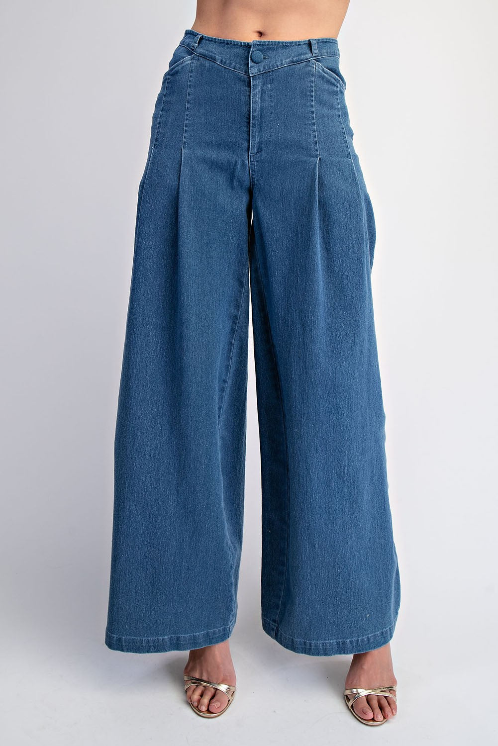 DAISY DENIM PLEAT PANT