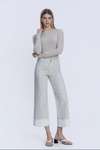 LOVERVET SERENA STRIPED PANTS