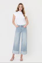 VEVERT OLIVA WIDE LEG JEANS