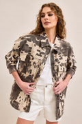 HIDDEN COW PRINT SHACKET
