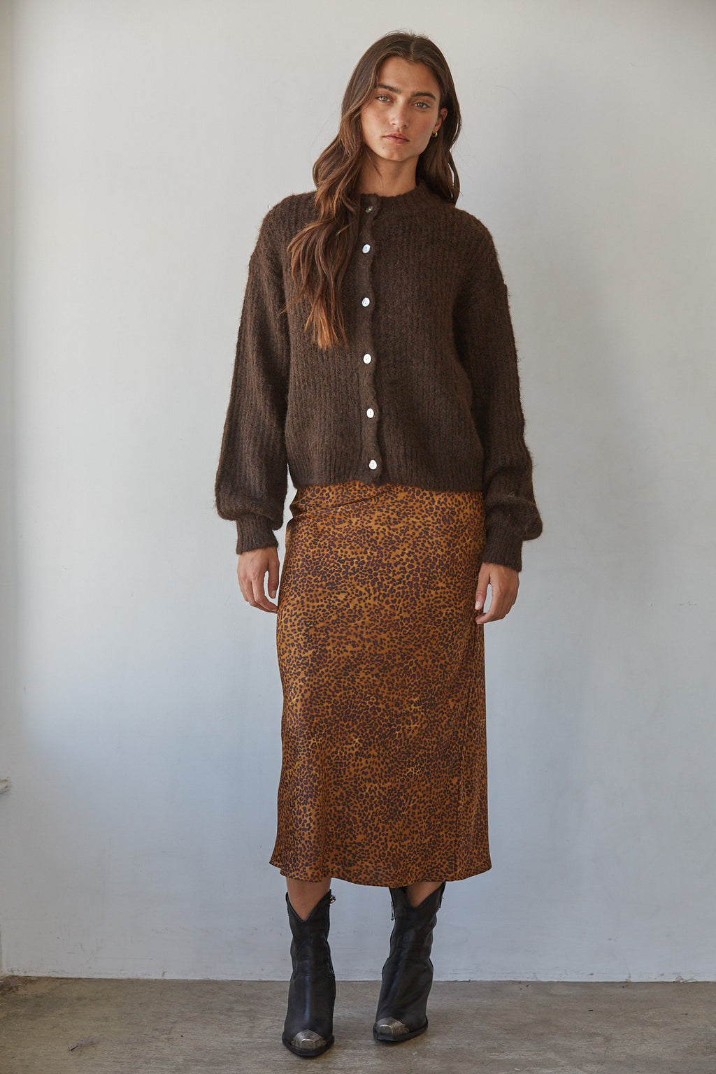 REBEL LEOPARD MAXI SKIRT