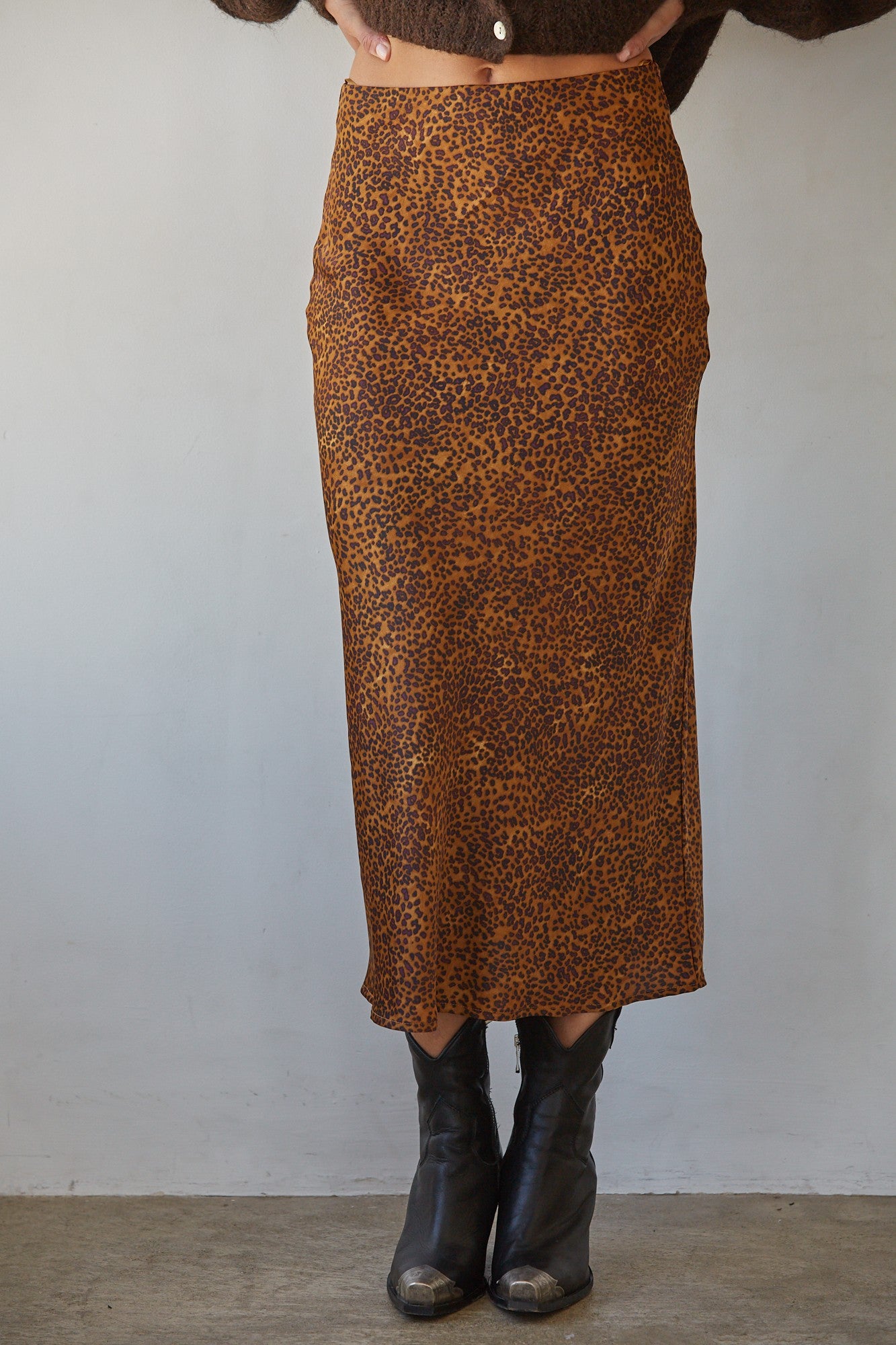 REBEL LEOPARD MAXI SKIRT