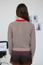 CHOCO COVERED STRAWB STRIPE SWEATER