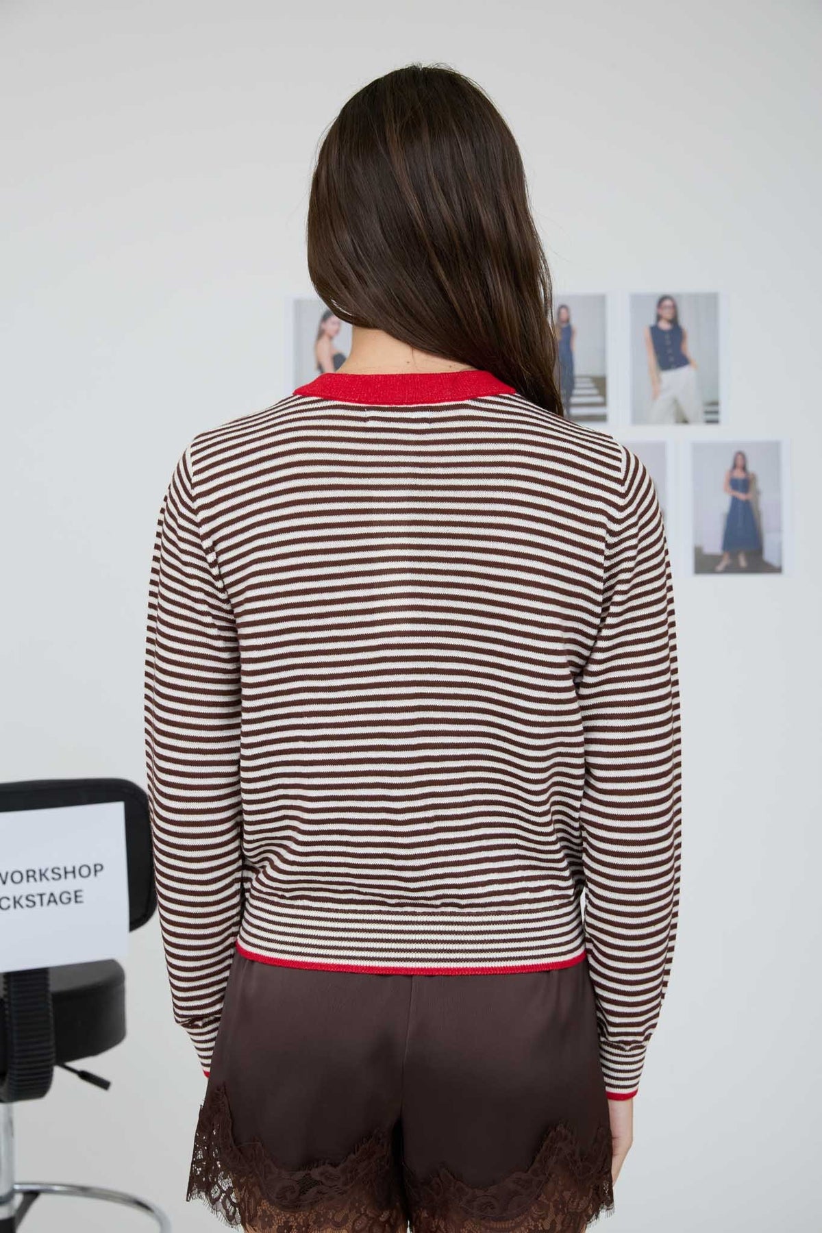 CHOCO COVERED STRAWB STRIPE SWEATER