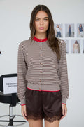CHOCO COVERED STRAWB STRIPE SWEATER