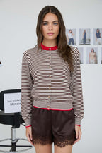 CHOCO COVERED STRAWB STRIPE SWEATER