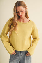 LS CUSTARD KNIT SWEATER