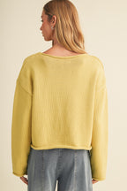LS CUSTARD KNIT SWEATER
