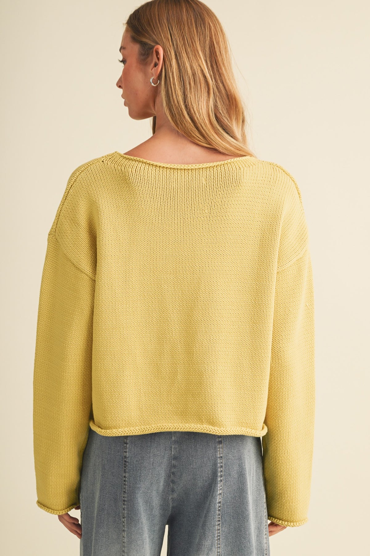 LS CUSTARD KNIT SWEATER