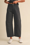 CHARCOAL BARREL PANT