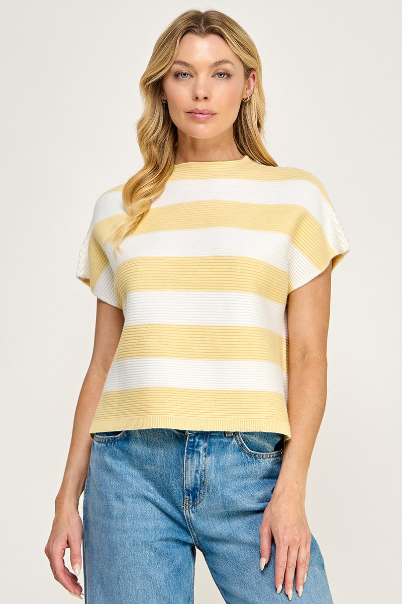 BUTTER STRIPED TOP