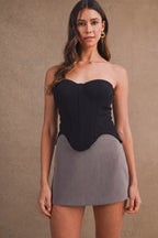 SOLID MOCHA MINI SKORT