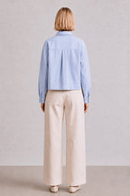 LS BLUE JACKET SHIRT