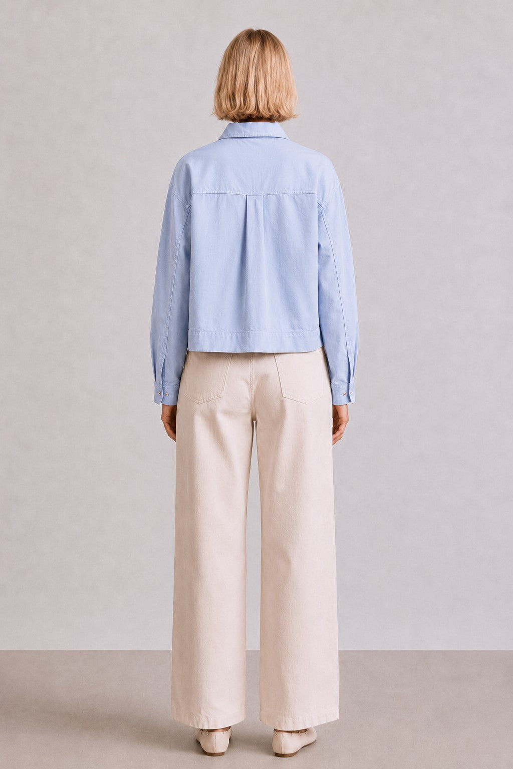 LS BLUE JACKET SHIRT