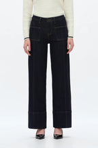 BAYEAS KATIA MID RISE WIDE LEG JEAN (RINSE WASH)