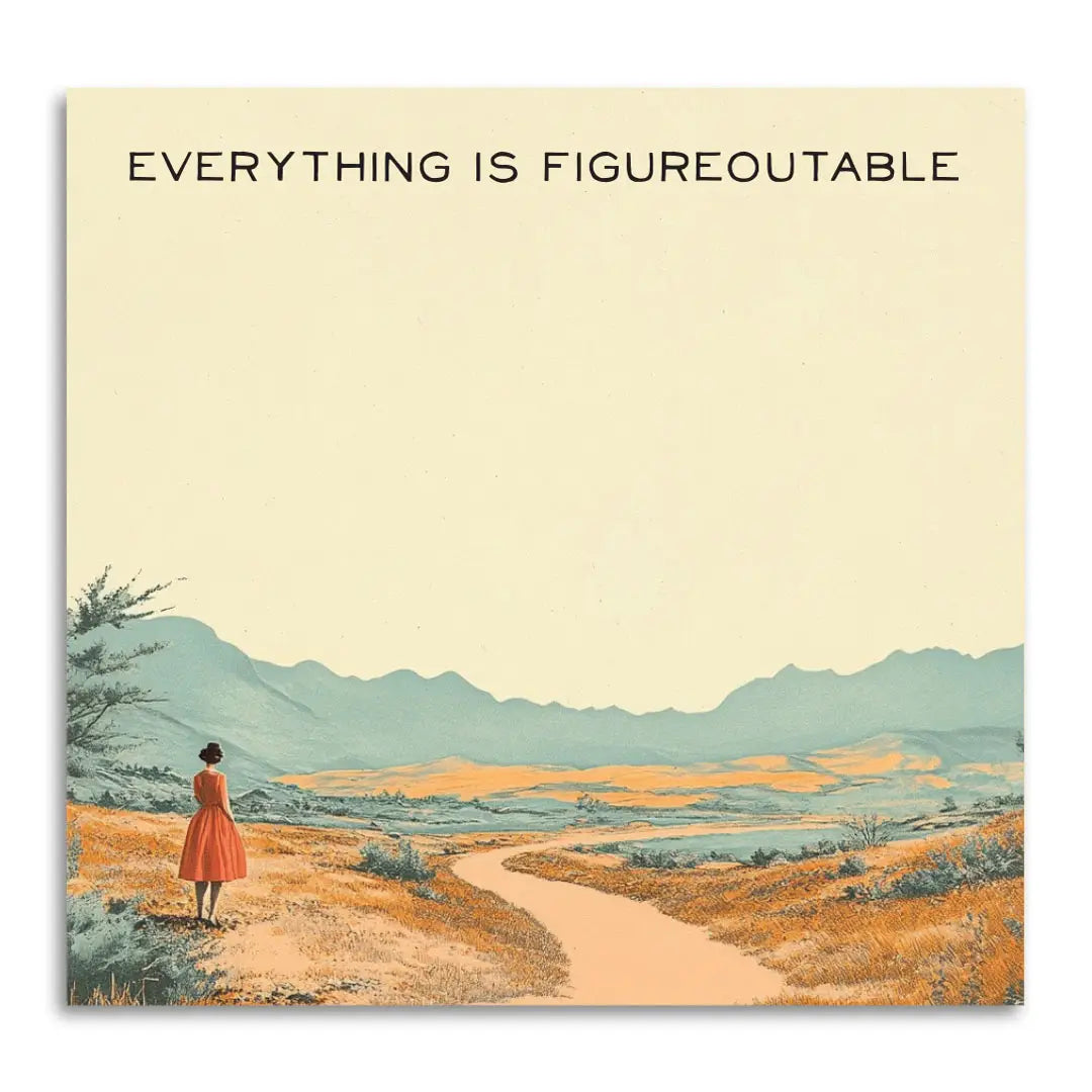 EVERYTHING IS FIGUREOUTABLE STICKY NOTE PAD