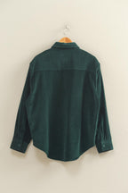 RELAXED FIT CORDUROY BUTTON UP