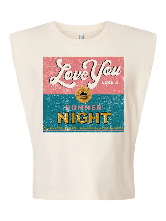 SUMMER NIGHT MUSCLE TANK TEE
